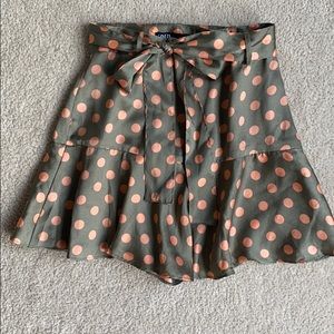 Zara polka dot skort